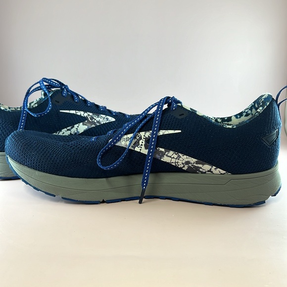 Brooks Revel 5 Used Men’s 13 Running Shoes Navy Blue White Gray - Picture 5 of 14